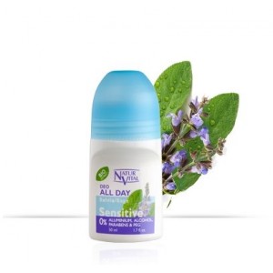 Натурален рол-он дезодорант за чувствителна кожа със Салвия – Natur Vital